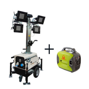 TORRE DE ILUMINACION LED + GENERADOR PRAMAC COALCI RENT