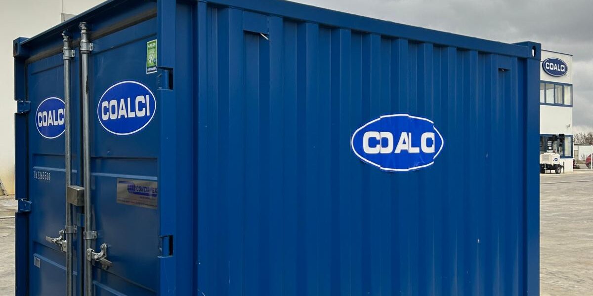 Contenedor blindado Coalci en obra