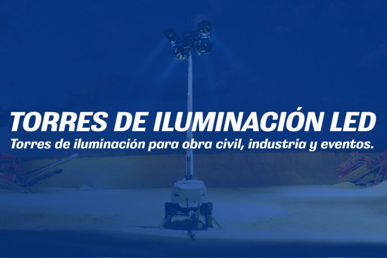 Torres de iluminación profesionales para obra civil, industria y eventos.