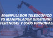 Manipulador telescópico vs manipulador giratorio: diferencias y usos principales