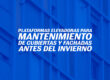 Plataformas elevadoras para mantenimiento de cubiertas y fachadas antes del invierno